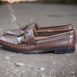 NUNN BUSH Comfort Gel Brown Leather New York Loafers Dress Shoes Men'Size 11.5